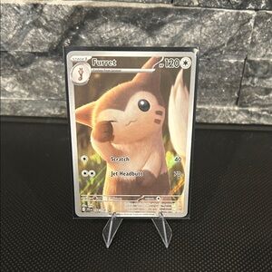 Pokemon Furret 168/159 Full Art Illustration Rare Holo from Journey Together set